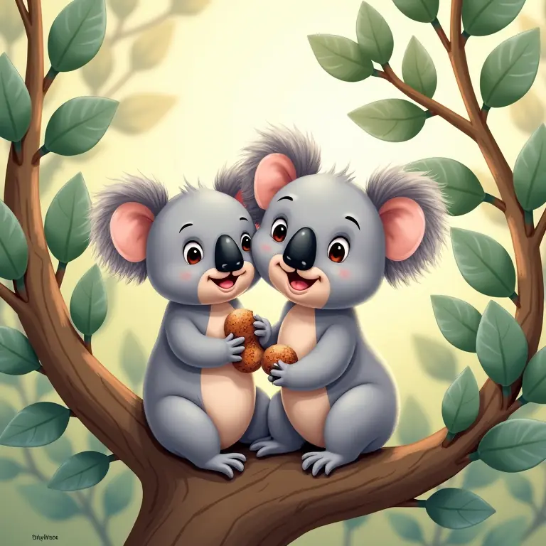 cuccioli koala eucalipto