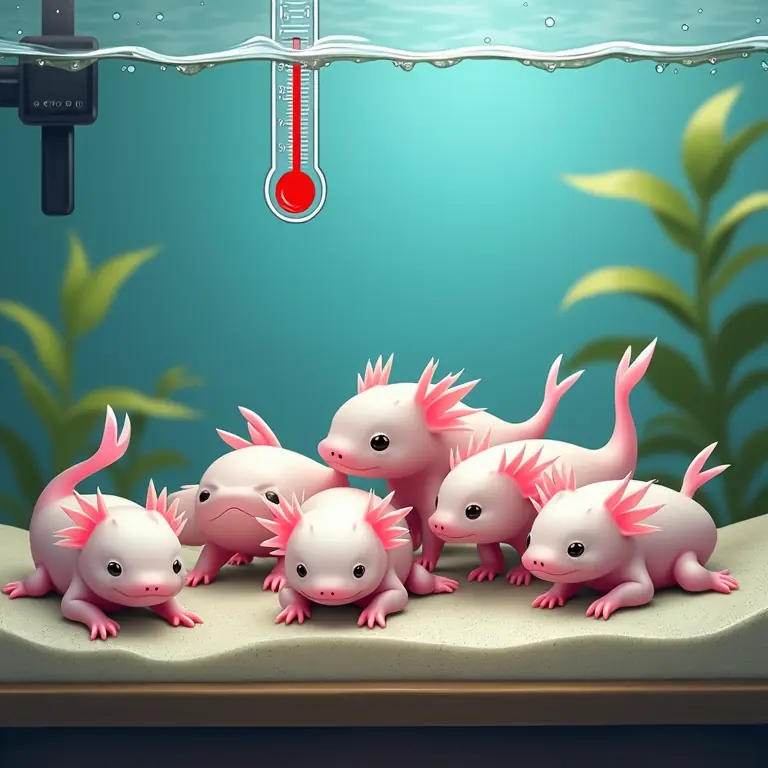 temperatura axolotl